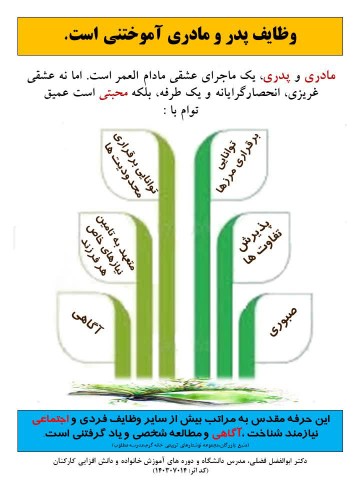 وظایف پدر و مادری آموختنی است؟!