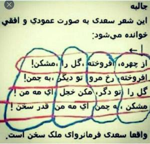 واقعاً سعدی یه نابفه بوده 👏👏👌👌🌸💐💎👑