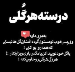 پند امشب ...از لاشی گری فاصله بگیرید 🙃....