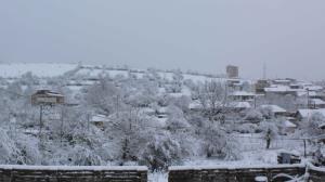 نمای برفی روستا🥰❄️