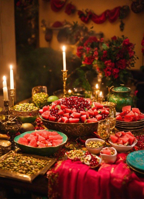 ‌
*شب یلدا از رگ گردن به شما نزدیکتر است🍉💚..... 