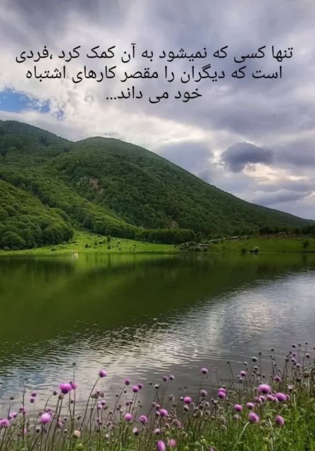 به تنها کسی که نمی‌شود کمک کرد... 