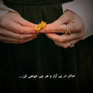 مباش در پی آزار و هر چه خواهی کن...