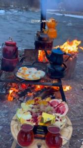 عصرانه زیبا در سرمای زمستان ☝️