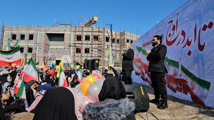 سخنرانی حاج فریدون توکلیان در جشن بزرگ انقلاب 