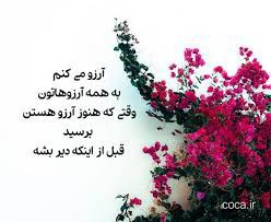 آرزو میکنم به همه آرزوهاتون برسید 🙏🌹