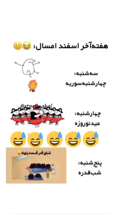 هفته آخر امسال درست آش شله قلمکار 😅😅