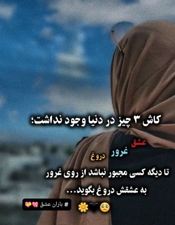 *کاش سه چیز در دنیا وجود نداشت ...