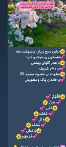 امیدوارم نور خدا وعشق به امامان در زندگی ما جریان داشته باشه