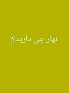 سوال پرسیدم نهار کردی نوش جان انشاالله همیشه شاد باشی انشاال