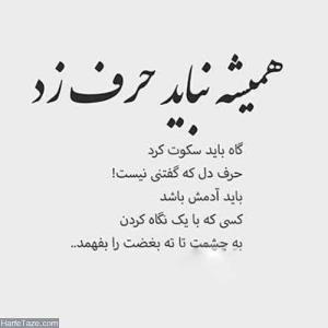 همیشه نباید حرف زد 😐