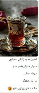 چایی عصر بخیر عزیزم نوجان خوش بگذره انشاالله همیشه 