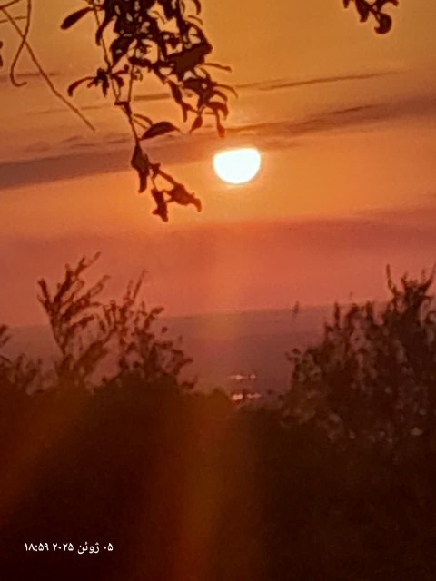 غروب روز پنج شنبه زیبا و قشنگ🌷🌷😊