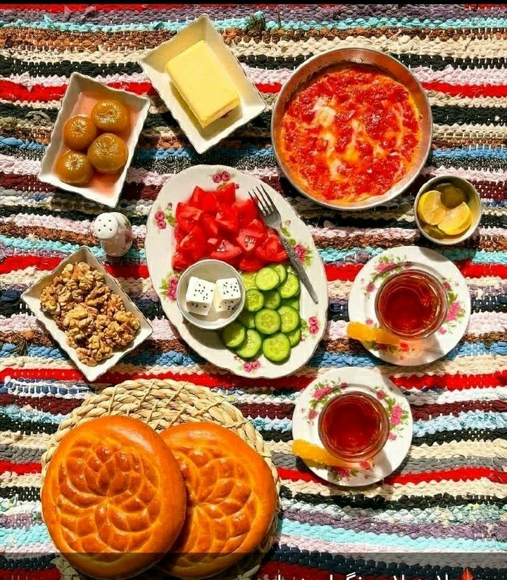 صبحانه خوردی نوش جان انشاالله همیشه شاد باشی انشاالله 