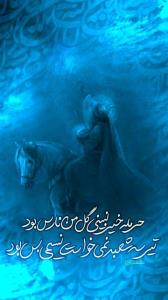 جای بغل رباب...ببین کجایی😢
قند عسل رباب...رو نیزه‌هایی...💔