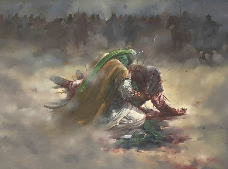 همان عبایی که پنج نفر را در آغوش گرفت تمام جسم علی اکبر را 