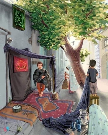 چه زیباست عاشقانه خدمت به مجلس حسین ع😭