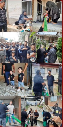 امیدعرب آیین علم گردانی در دنگسرک نکا 