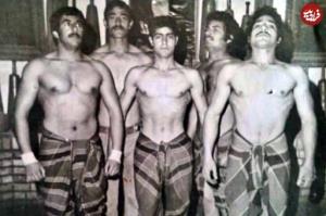 عکس جوانی سردار قاسم سلیمانی دردهه40در،،زورخانه...💪💪💪