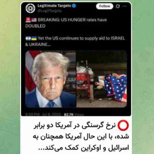 نرخ گرسنگی در آمریکا