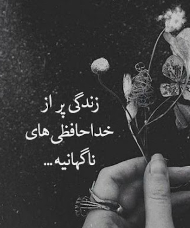 امان از لحظه خداحافظی‌های ناگهانی،سخته خیلی سخت🌺🌺🌺🌺