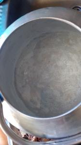 اینم از نتیجه کار ..حالا بره چند بار آبش بجوشونم خالی کنم 