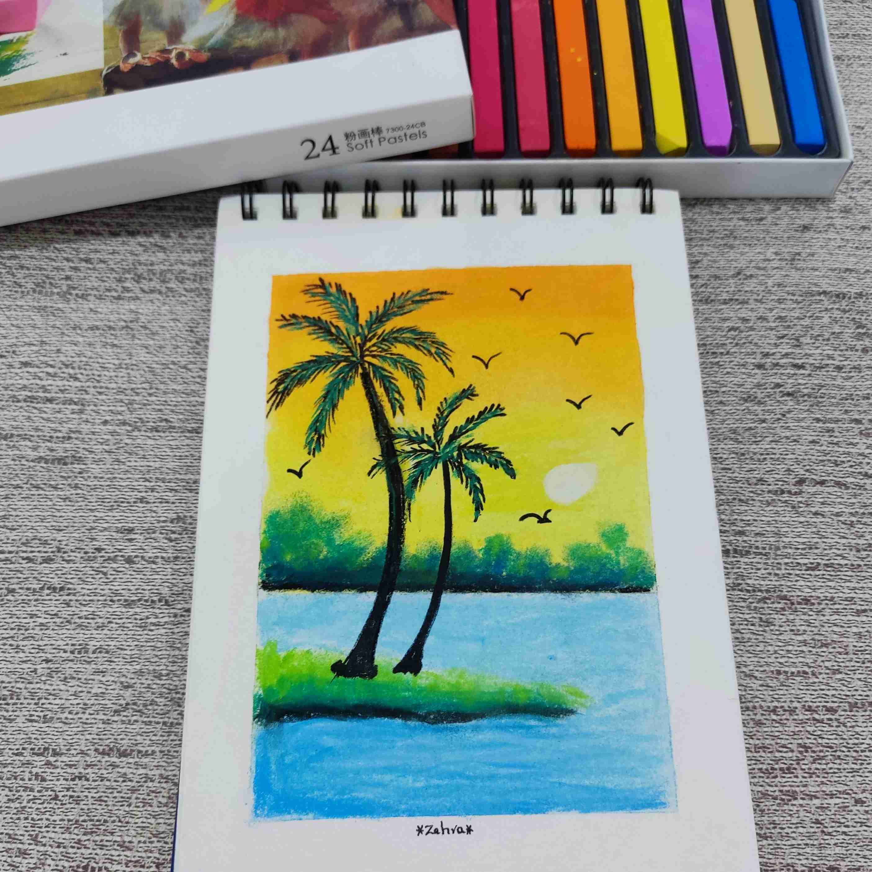 طراحی با پاستل گچی 😊