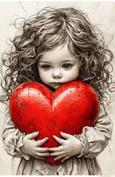 دخمل قلب قرمز 