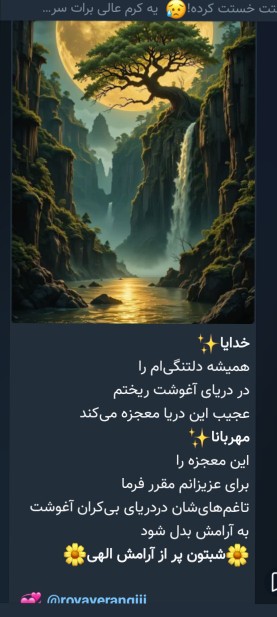 در این شب آرزو میکنم خدا هیچ کس را ناامید از خودش نکنه 