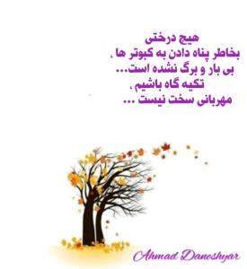 تکیه گاه هم باشیم....