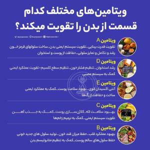 تاثیر ویتامین ها 