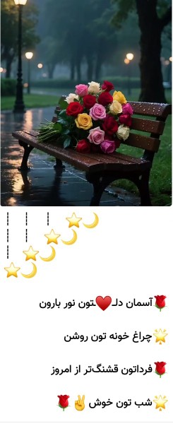سلام شبتون بخیر وپراز شکوفه های اجابت دوستان گلم 🌼🍃🍀🎄