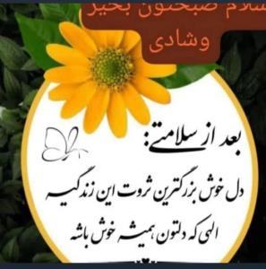 صبح همگی بخیر ....خوش  سلامت زاشین ،🙋🙋🙋🙋