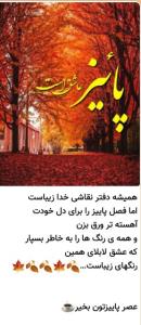 عصر پاییزیتون بخیر دوستان بامعرفت 🍁🍂🍁🍂