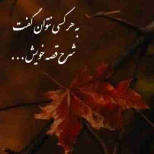 به هر کسی نتوان گفت
شرح قصه ی خویش...