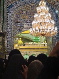 ضریح قشنگ امام رضا جانم در چهارشنبه های امام رضایی