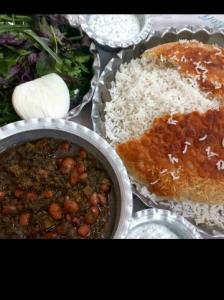 نهار امروز یادم وقت نداشتم بزارم عمرتون نخورد ین لوبیاپولو😋
