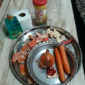 دوستان این دیگه واقعی .بفرمایین میوه بعد کلی کار 🤗