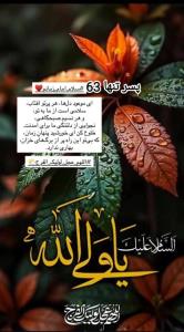 السلام علیک یا والی الله 