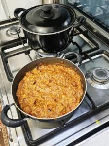 بفرمایین اینم از شام امشب ما خورشت بادمجان تا حالا نخوردین🤗