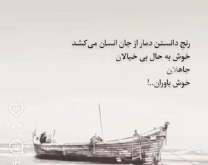 رنج دانستن دمار از جان انسان می کشد ....