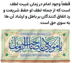 وجود امام لطف است.