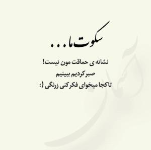 سکوت همیشه نشانه حماقت نیست 