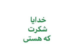 شکر خدای مهربانم برای گذشته،حال و آیندم🙏