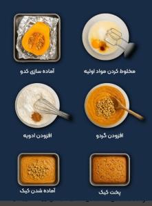 تهیه کیک کدو حلوایی 