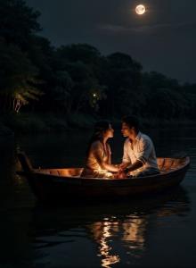 ✍️ می نویسم در دل شب،جایی که سکوت بانور ماه هم‌آغوش شده...⬅️