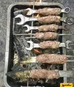 شام امشبمون کبابه😋😋😋😂