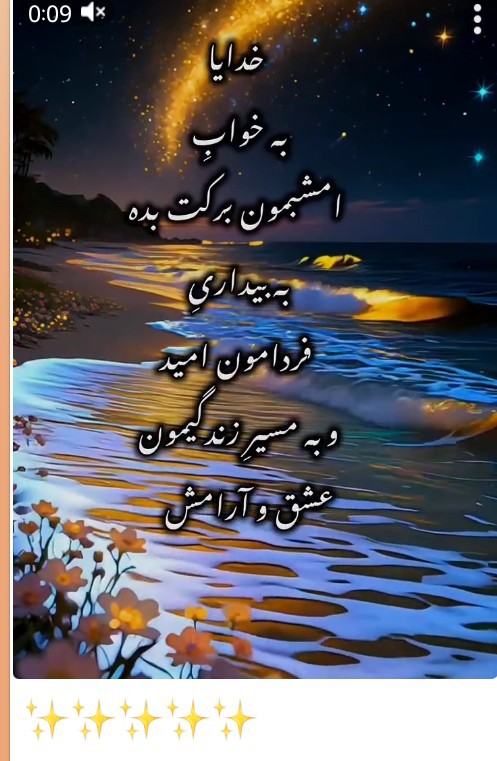 شبتون بخیر دوستان شبی پرازآرامش ونور الهی 🤲🌙🌟✨️💫