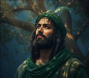 خیره شدن عباس ابن علی به ماه بنی ادم امام زمان 