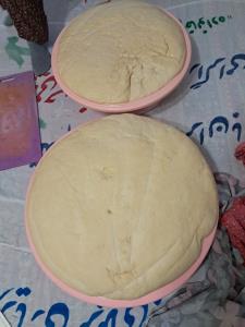 اول صبح با درست کردن نان محلی🌷💚🌷